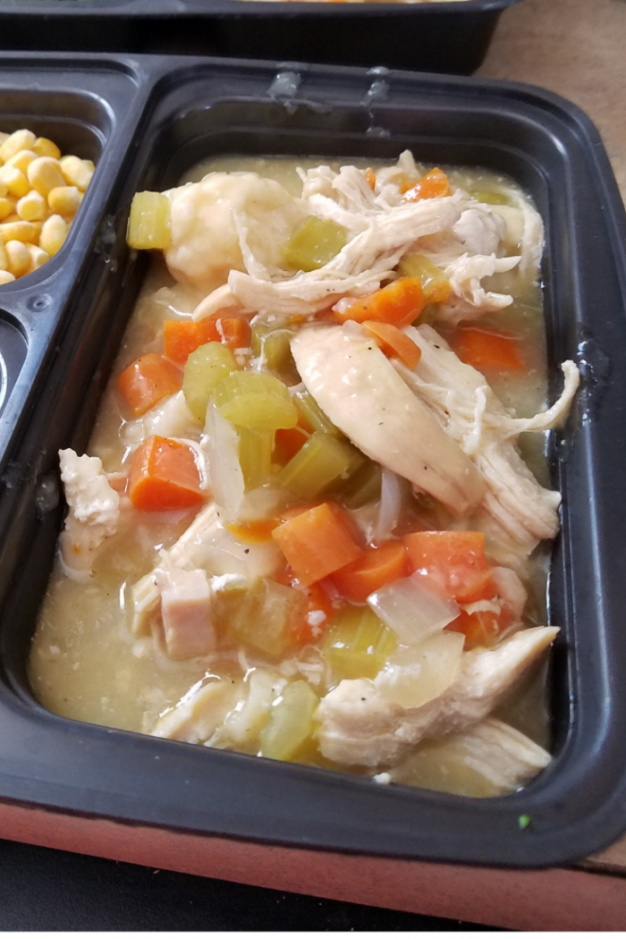 Looking for Freezer Friendly Chicken Recipes? Check out this easy Instant Pot Chicken and Dumplings Recipe! It's only 3 WW FreeStyle SmartPoints per serving and ready in under 30 minutes!