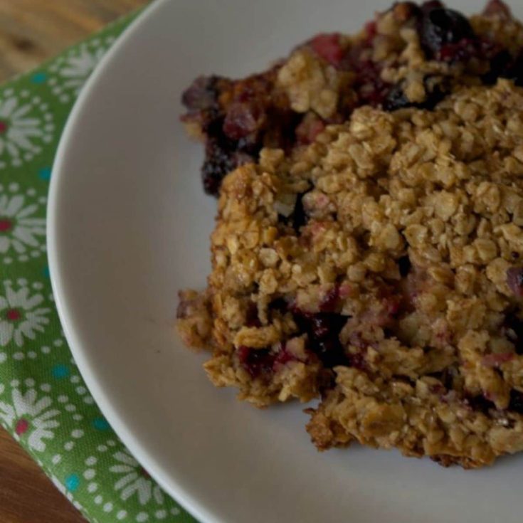 Mixed Berry Baked Oatmeal Recipe