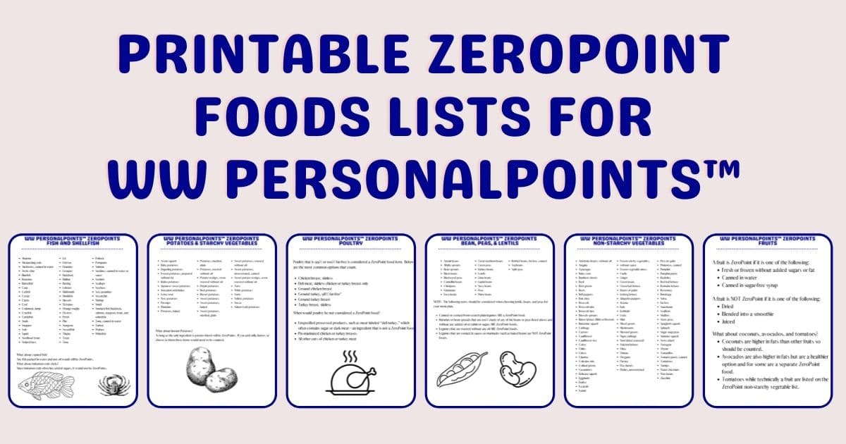 Free printable reference list of Weight Watchers Zero Smartpoints foods. We  love the Weig…