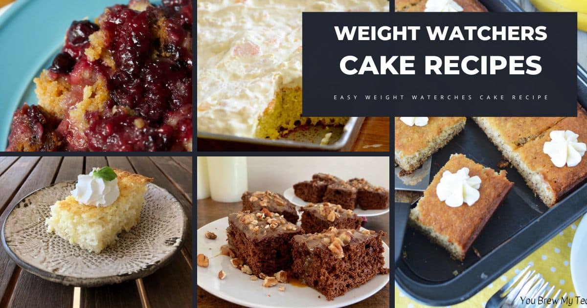 collage image of ww cakes